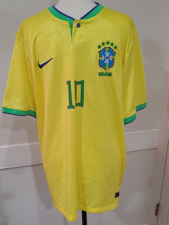 Nike Other - Nike Authentic Brazil National Team 2022  Soccer Jersey - Num. 10   Neymar Jr.